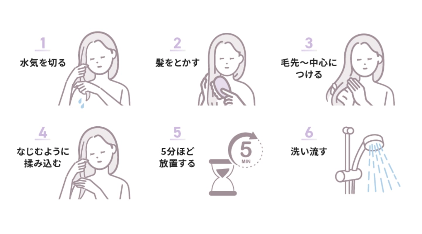 トリートメントの効果的な使い方6ステップ