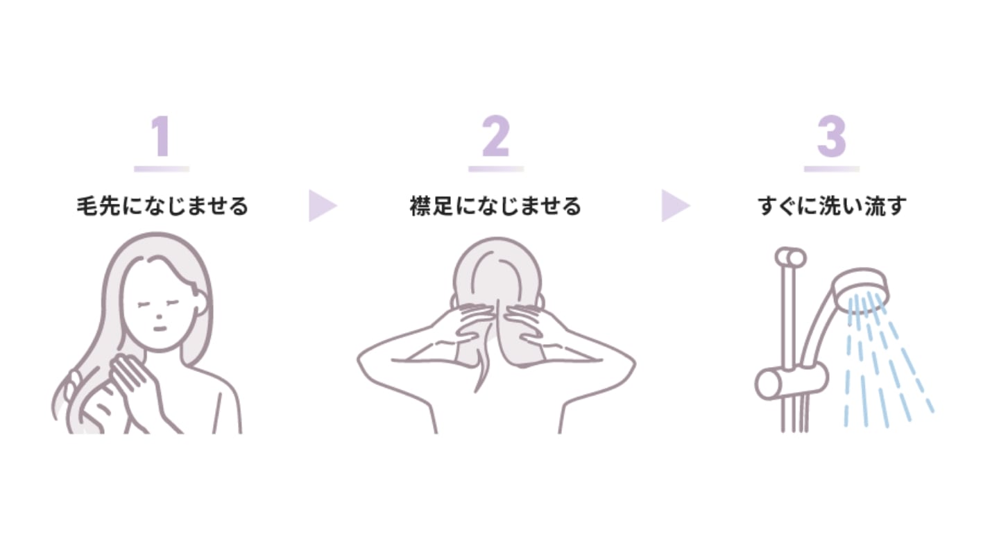 コンディショナーの効果的な使い方3ステップ