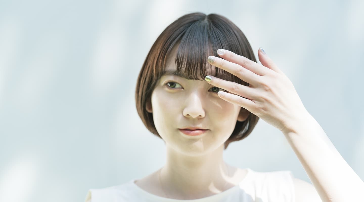 前髪のスタイリング方法