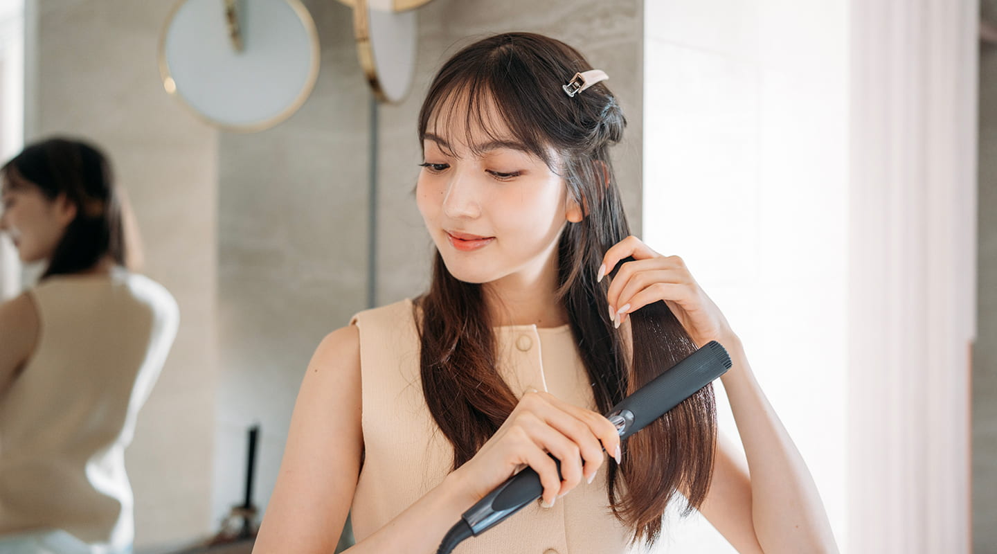 ヘアオイルを活用！ヘアアイロンを使ったスタイリング6STEP