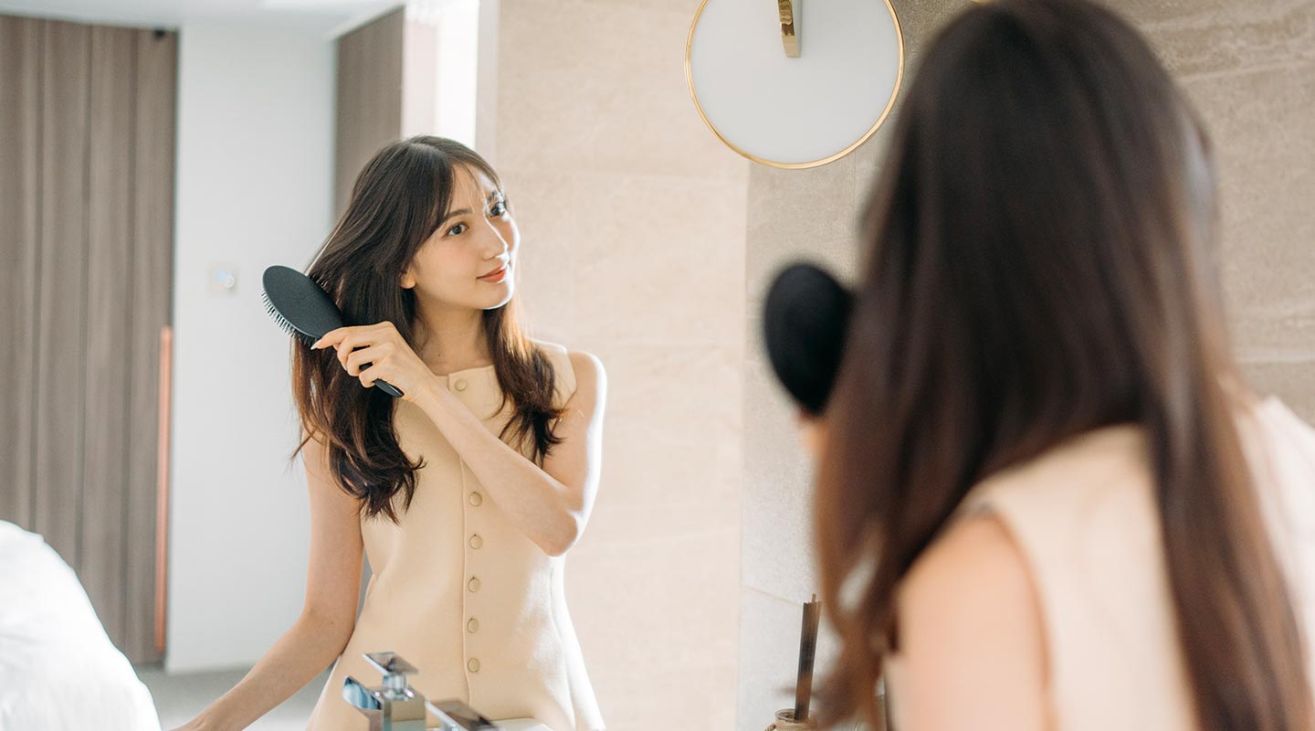 クセ毛を伸ばすヘアアイロンのやり方4STEP