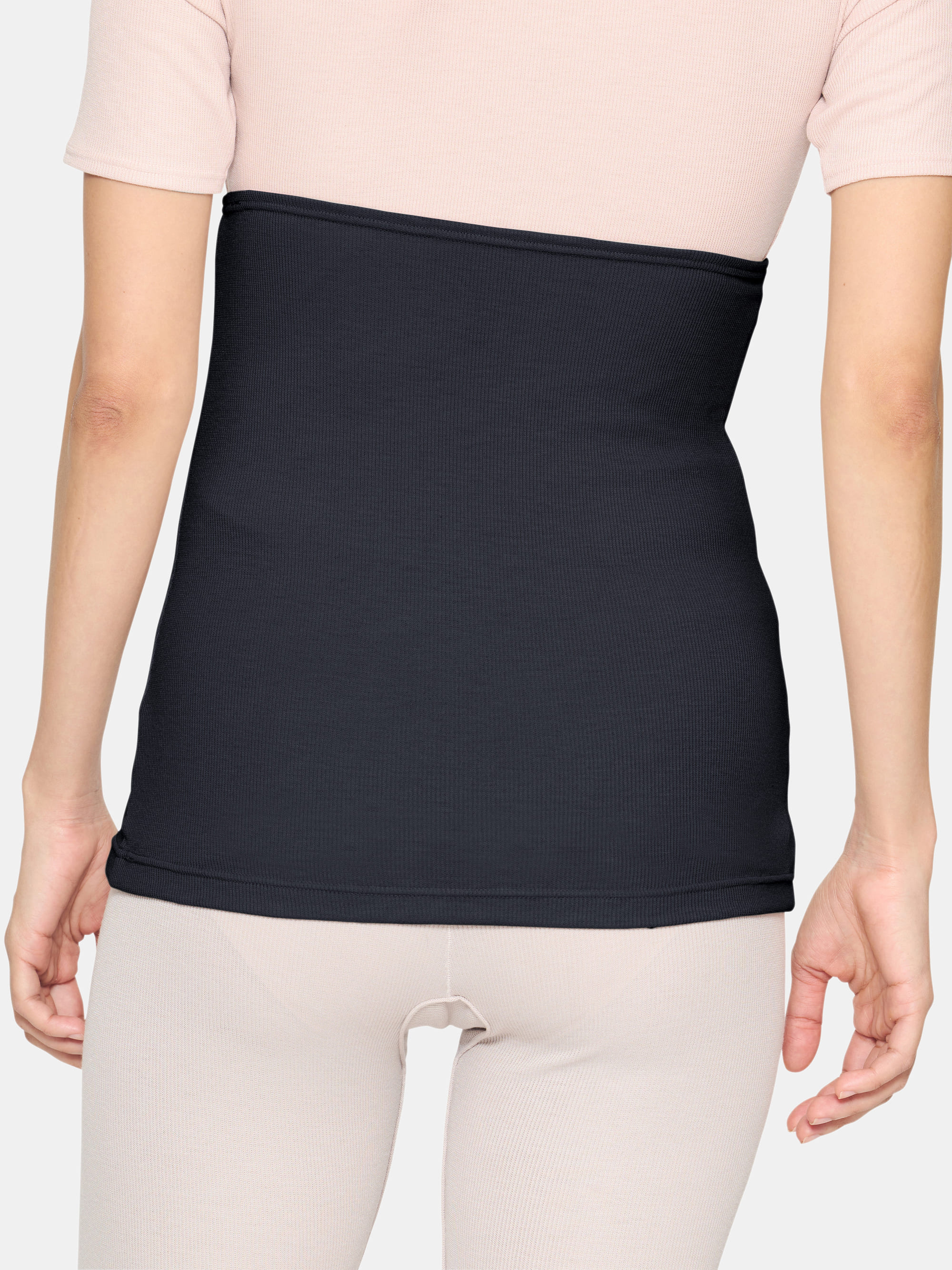 リファバイタルテック モイストリブ ウエストウォーマー ブラック S-L