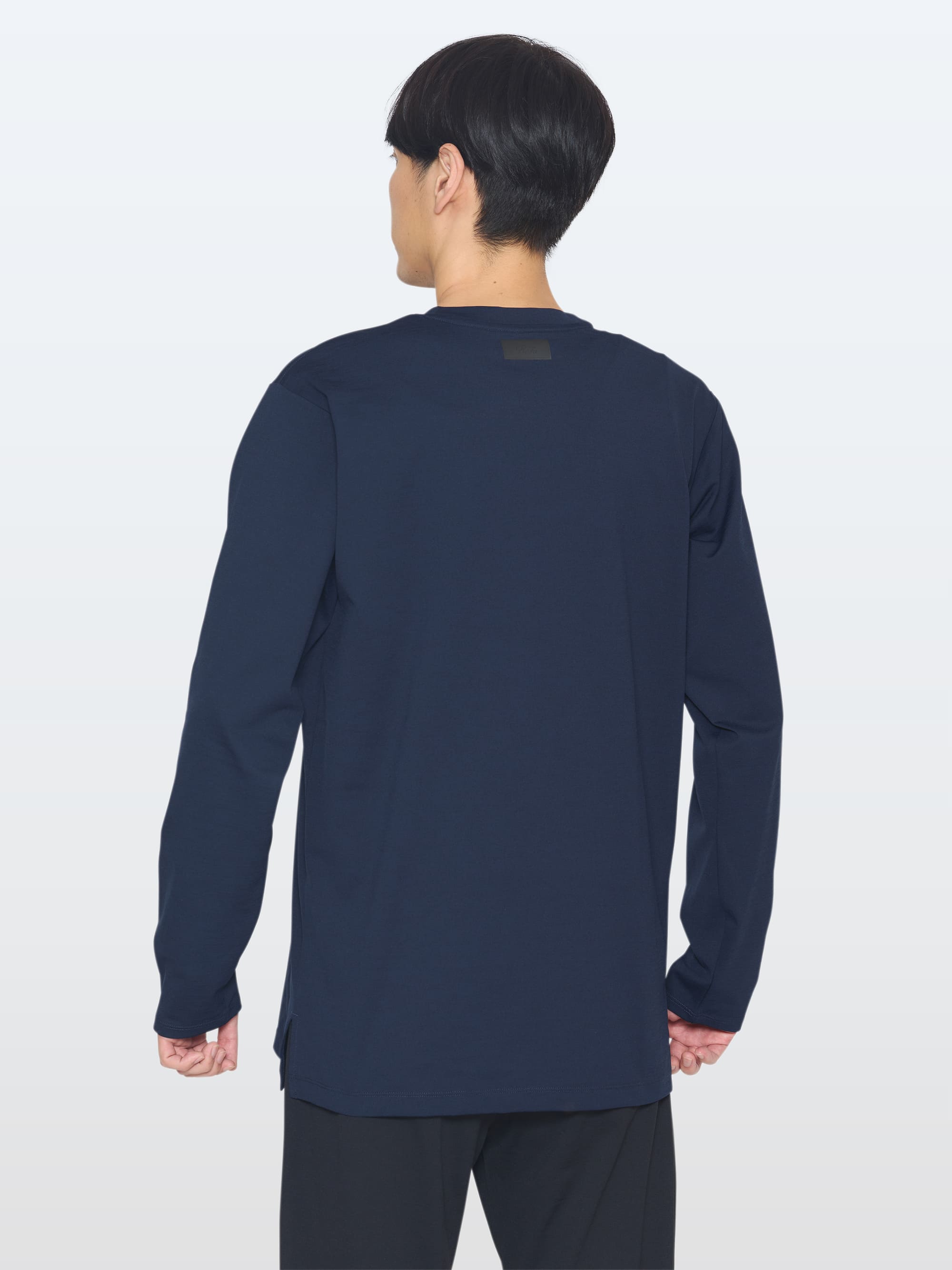 リファバイタルテック コンフォートジャージー クルーネックロングTシャツ リファロゴ ネイビー S