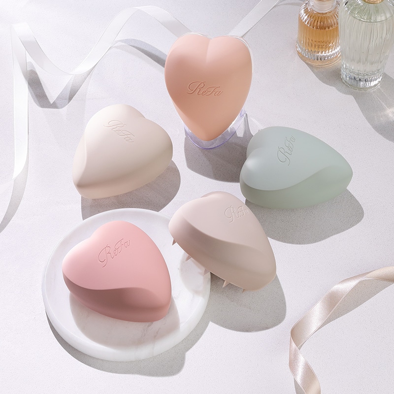 リファハートブラシフォースカルプ(マットピーチ)