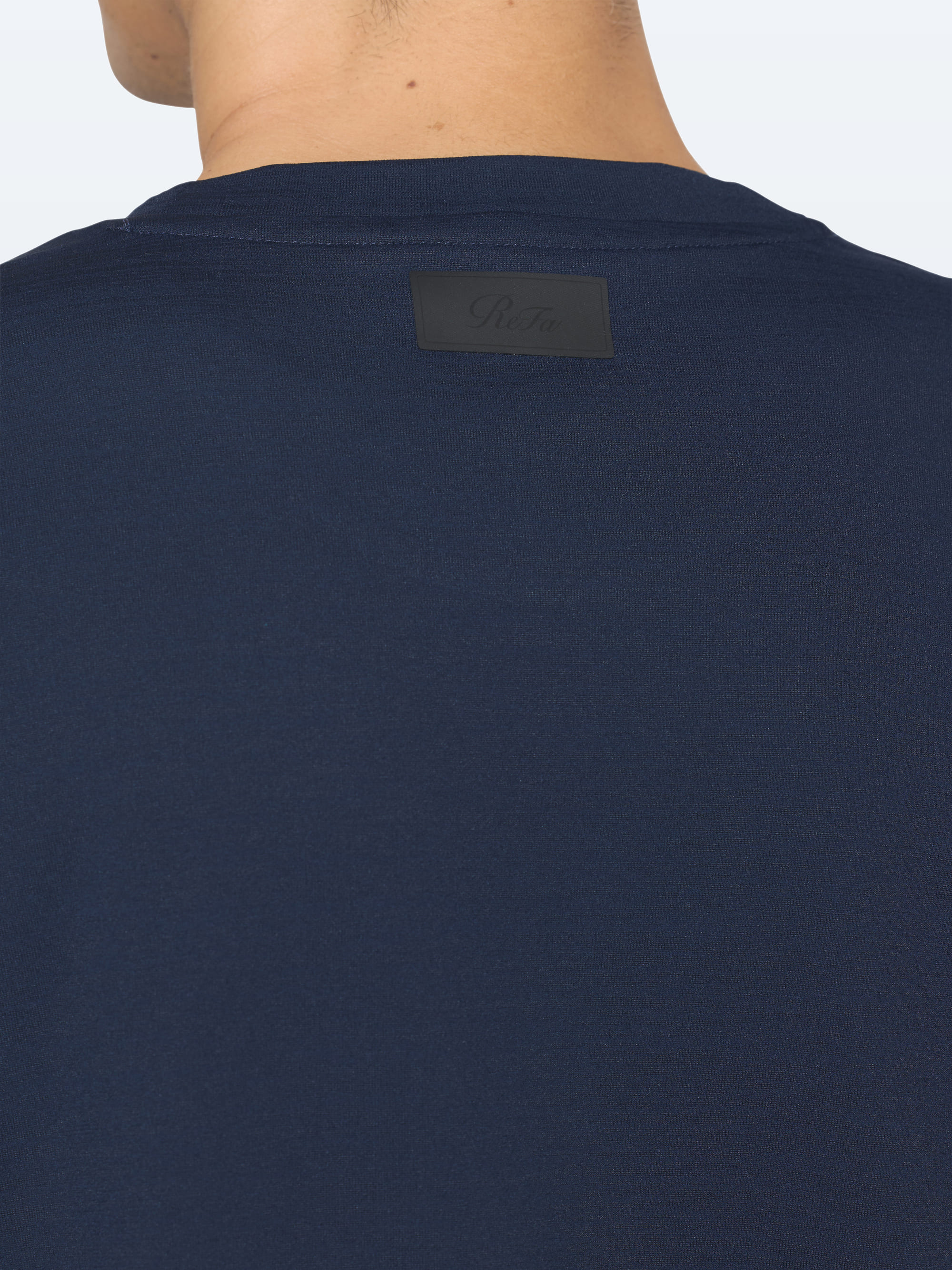 リファバイタルテック コンフォートジャージー クルーネックロングTシャツ リファロゴ ネイビー S