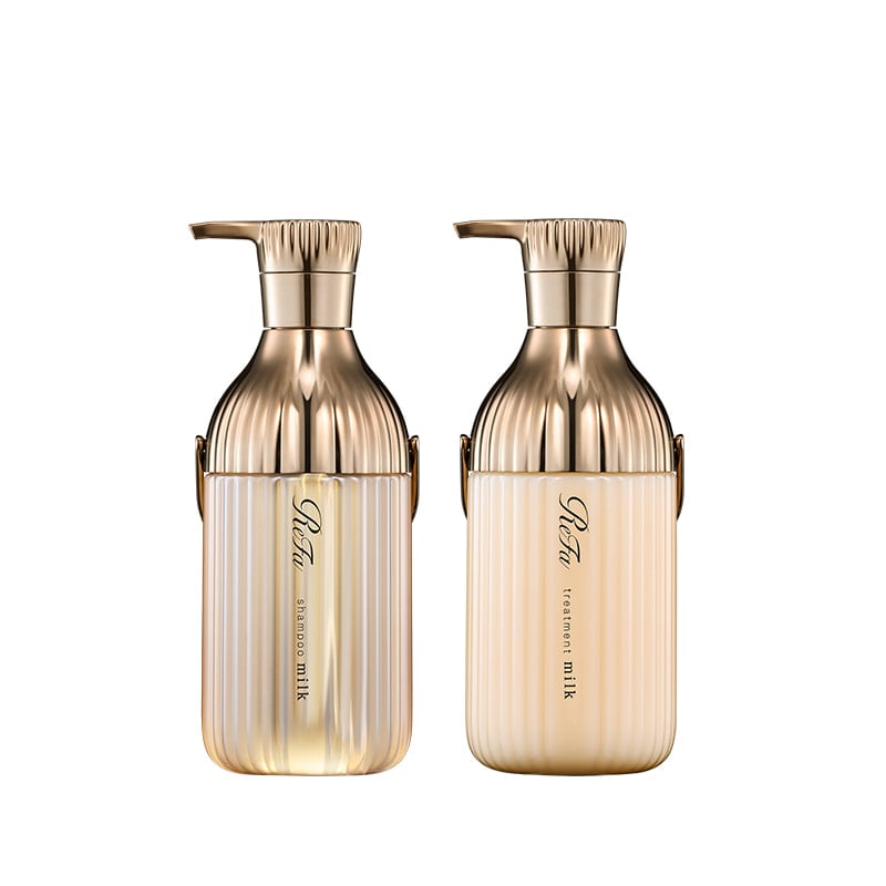 【ReFaギフトラッピングセット S】リファミルクプロテインシャンプーロイヤル & トリートメントロイヤル & リファヘアフェイスタオル(ダークグレー)