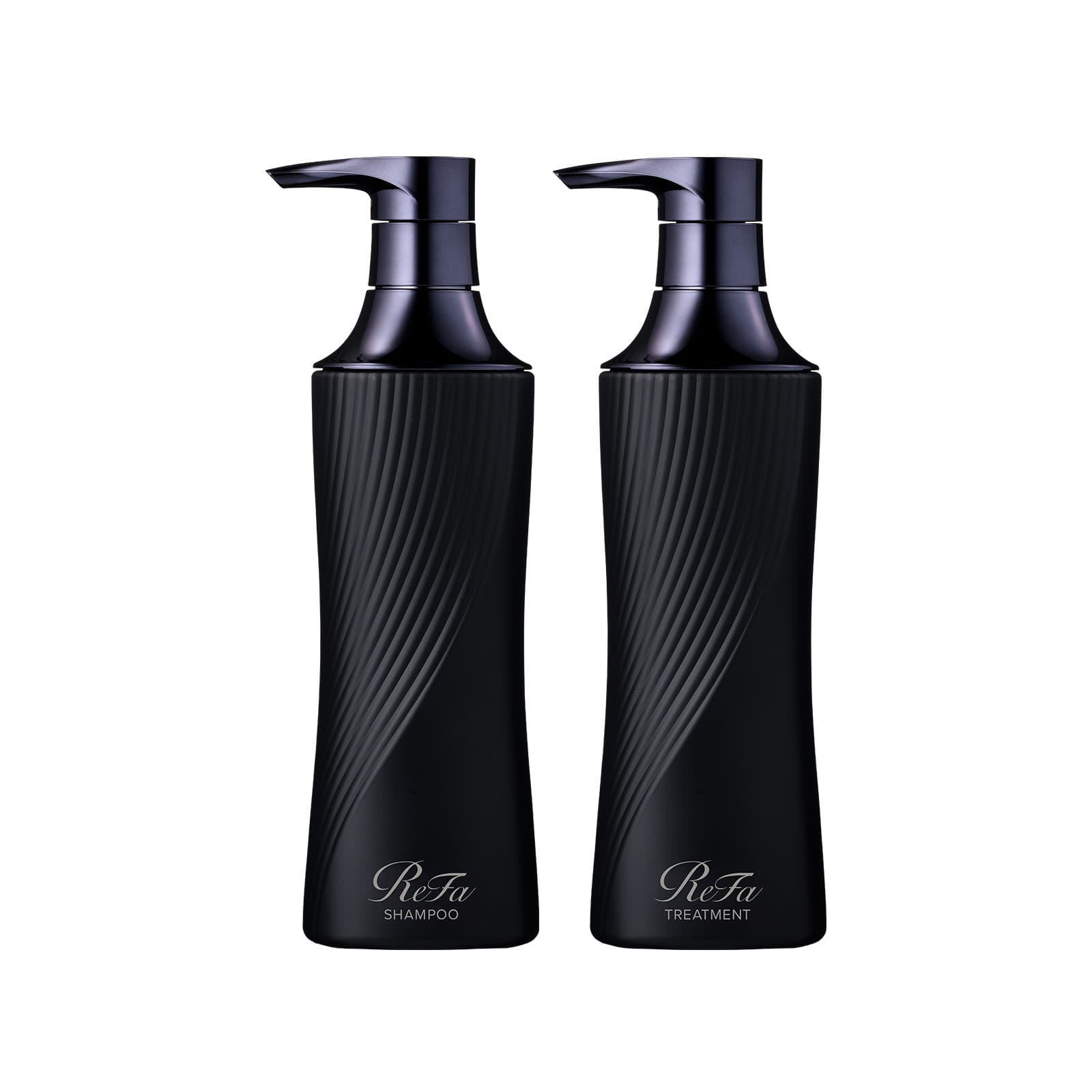 【ReFaギフトラッピングセット S+】リファビューテックシャンプー 500mL(ブラック)& リファビューテックトリートメント 500g(ブラック) & リファミニバスタオル(ホワイト)