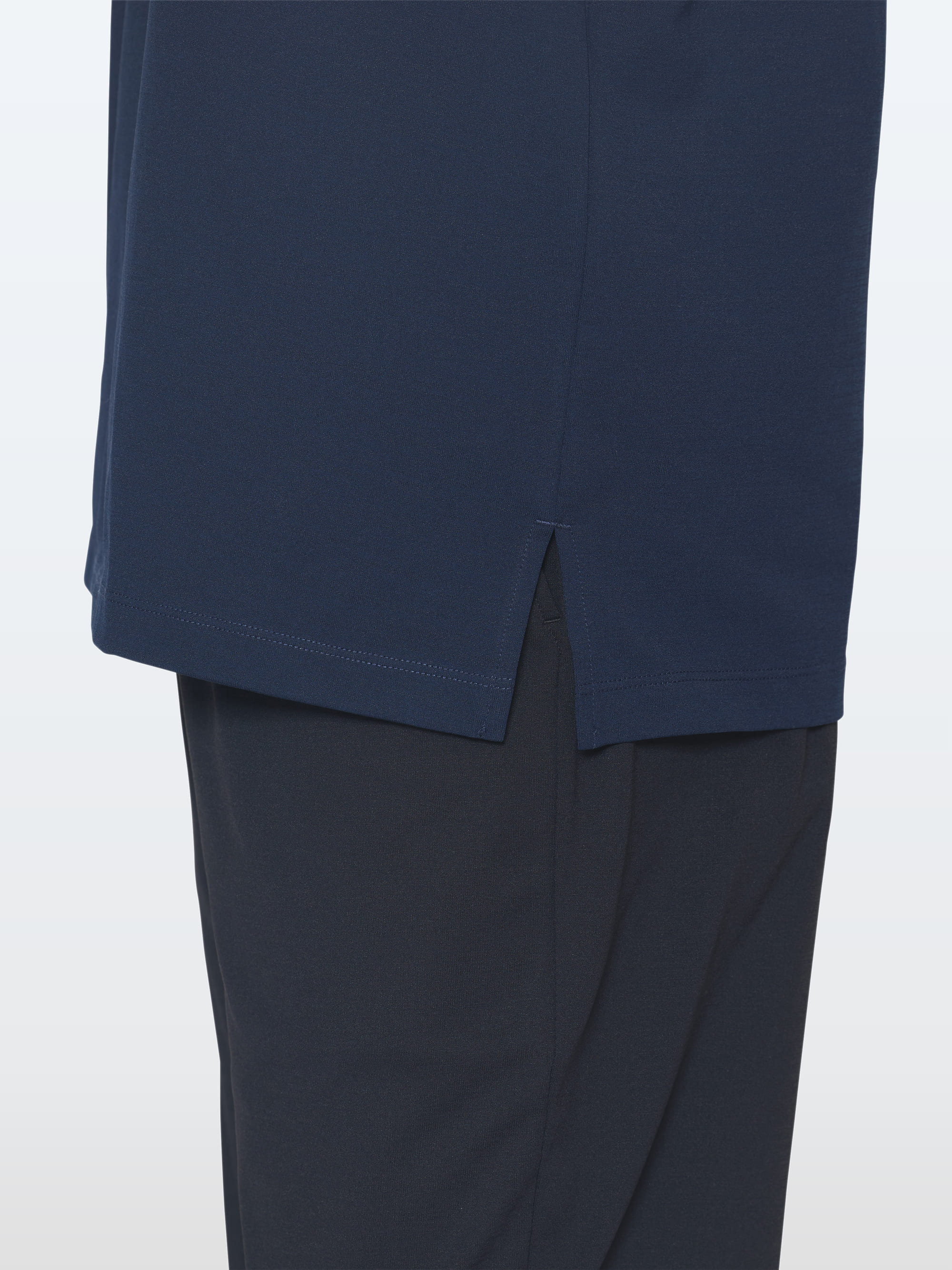 リファバイタルテック コンフォートジャージー クルーネックロングTシャツ リファロゴ ネイビー S