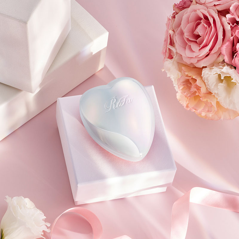 【ReFaギフトラッピングセット SS】リファハートブラシ(オーロラホワイト) & リファハートヘアフレグランス 30mL ホワイト