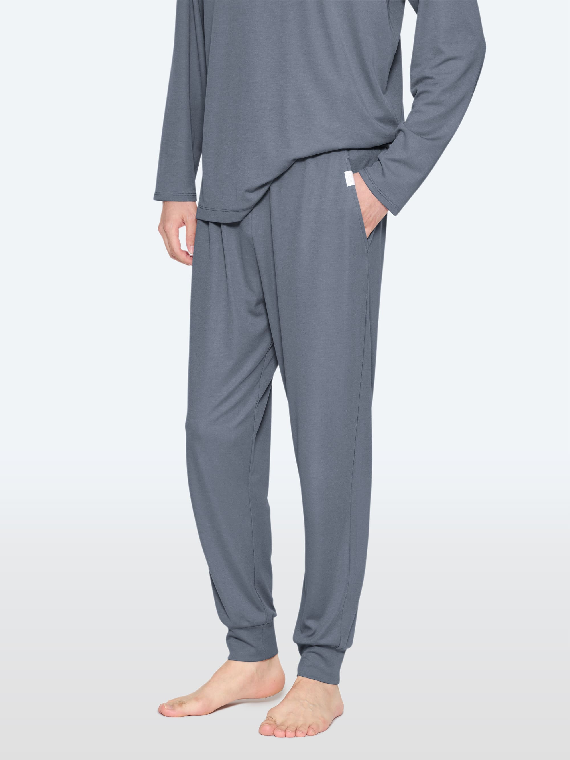 【ReFa VITALWEARギフトラッピングセットL + ショッパーM】リファバイタルテック モイストスムース ロングスリーブプルオーバー/MEN ダークグレー SS + リファバイタルテック モイストスムース ジョガーパンツ/MEN ダークグレー SS