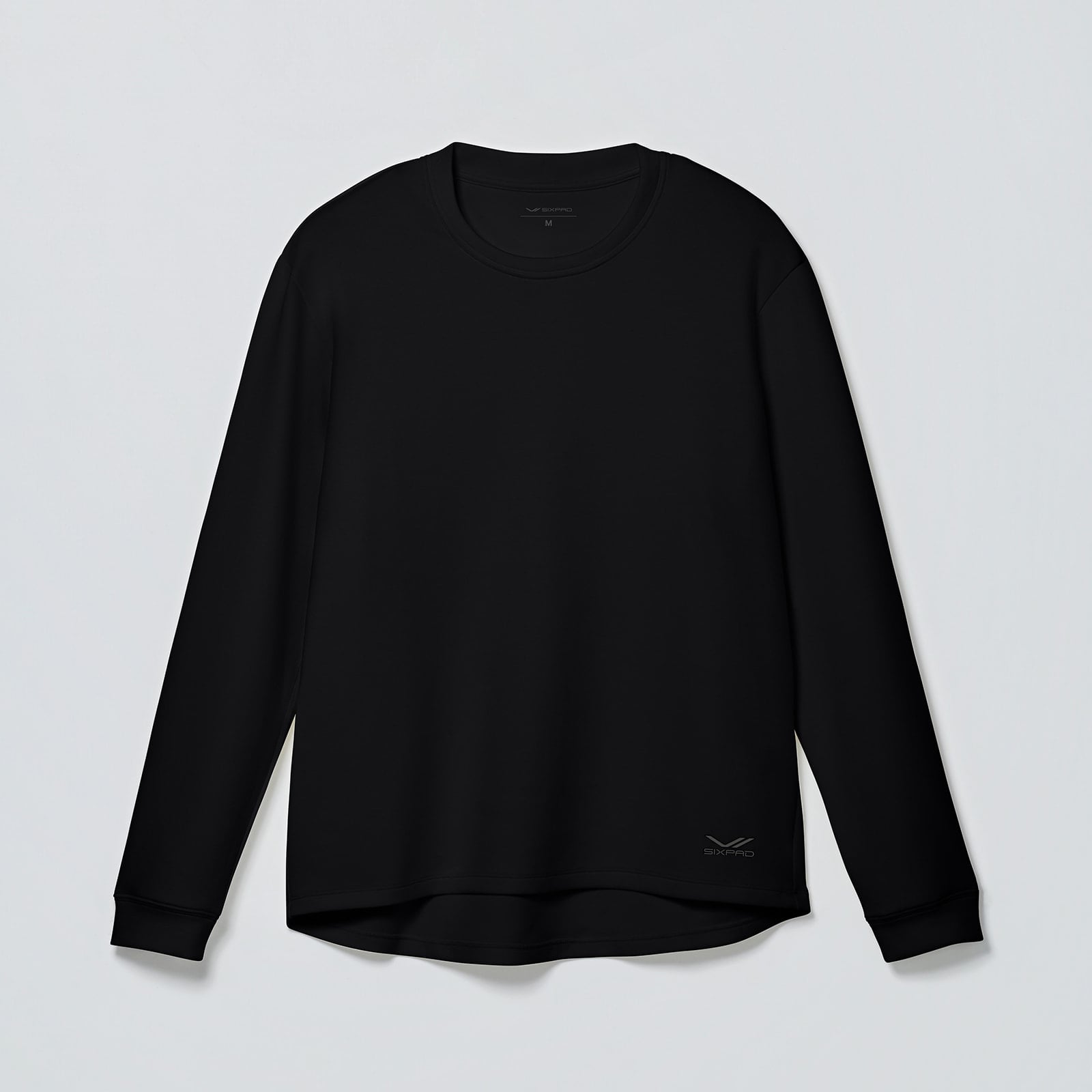 シックスパッド リカバリーウェア コンフォートロングTシャツ ブラック S