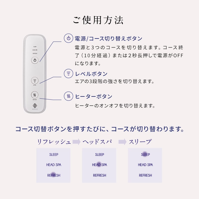 ヘッドケア アイテム】ニューピース モーション ヘッド（Motion Head