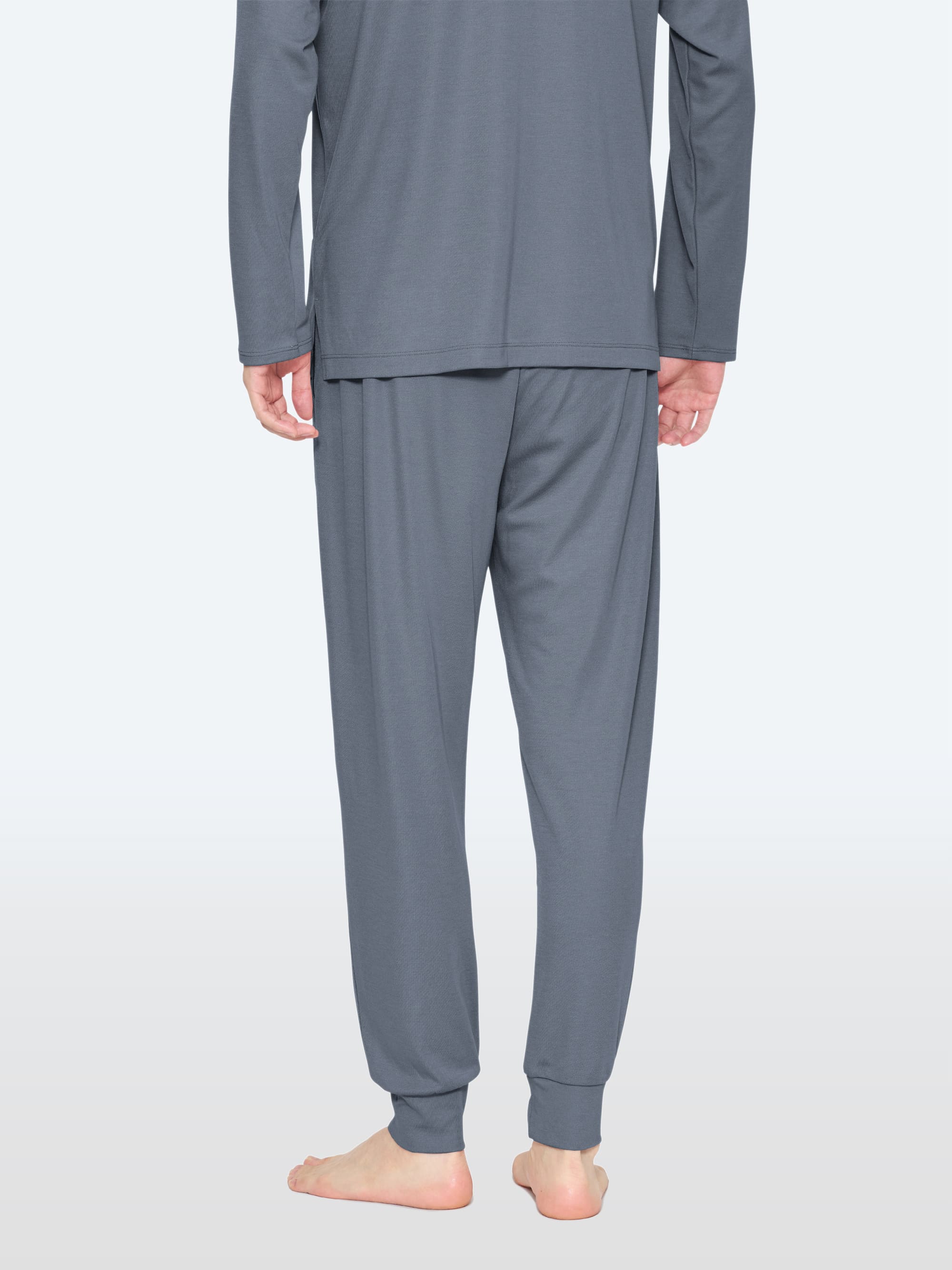 【ReFa VITALWEARギフトラッピングセットL + ショッパーM】リファバイタルテック モイストスムース ロングスリーブプルオーバー/MEN ダークグレー SS + リファバイタルテック モイストスムース ジョガーパンツ/MEN ダークグレー SS