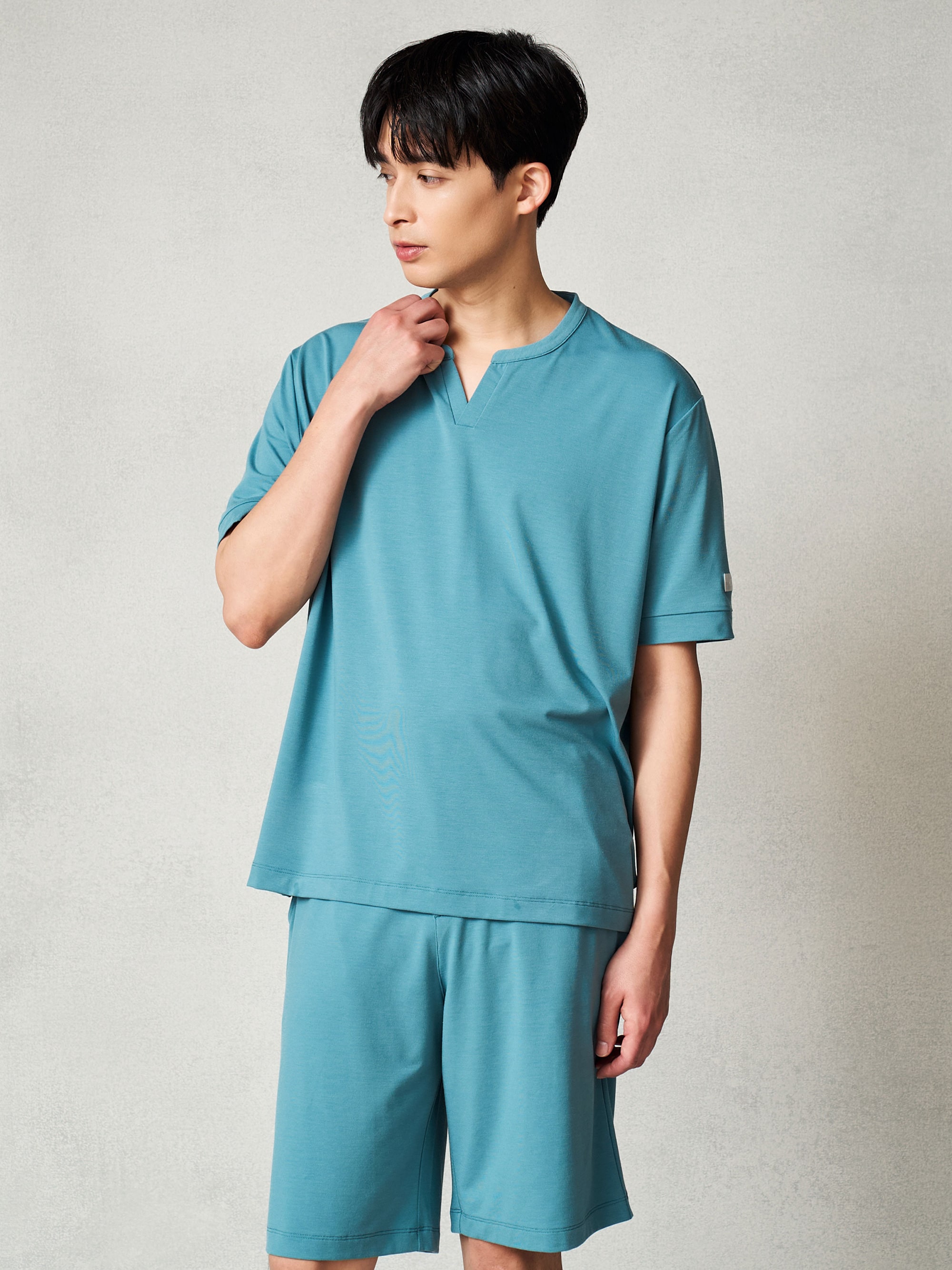 ストレッチスムース ショートスリーブプルオーバー/MEN