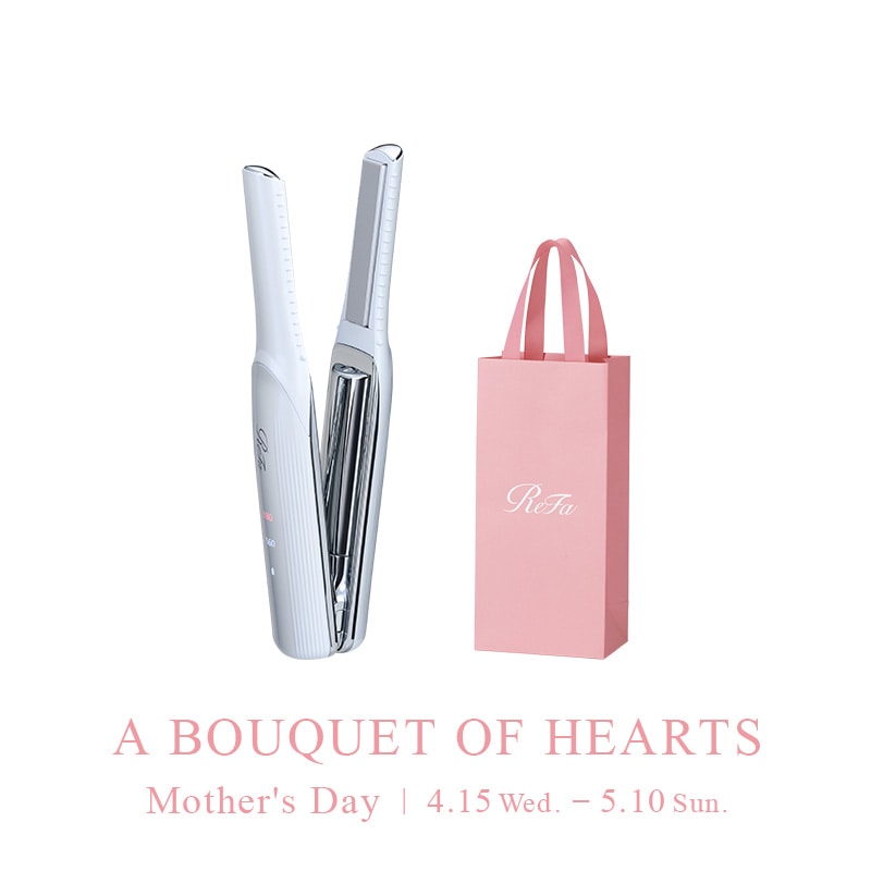 リファフィンガーアイロン ST ＆ 母の日限定ショッパー スリムS（ホワイト）