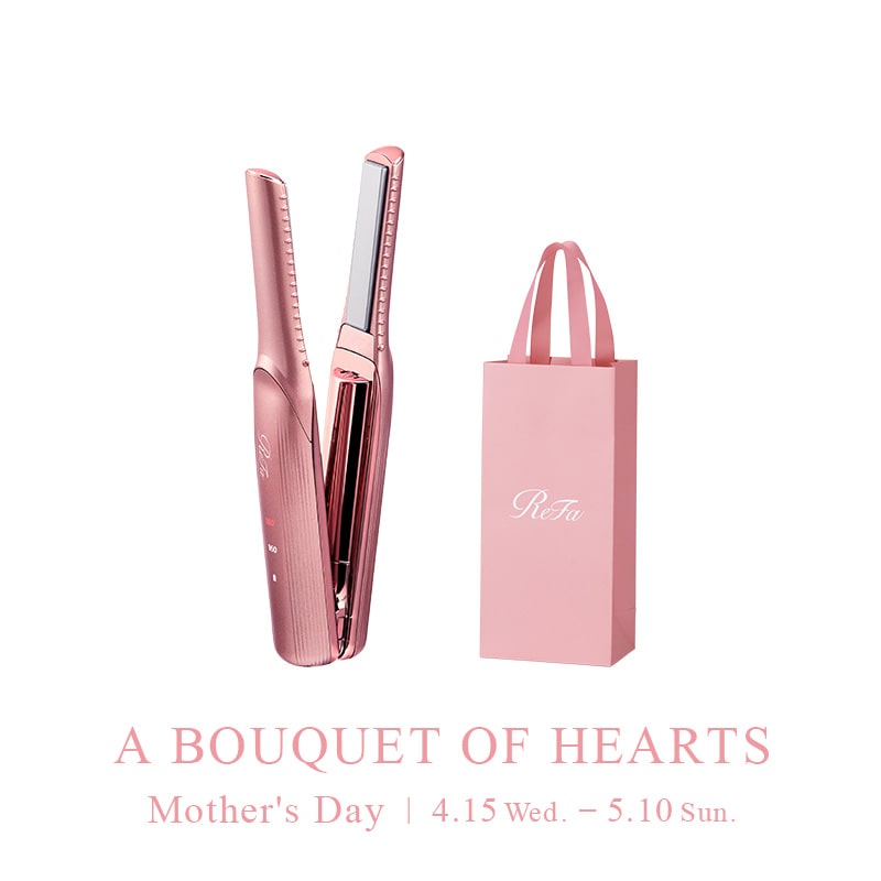 リファフィンガーアイロン ST ＆ 母の日限定ショッパー スリムS（ピンク）