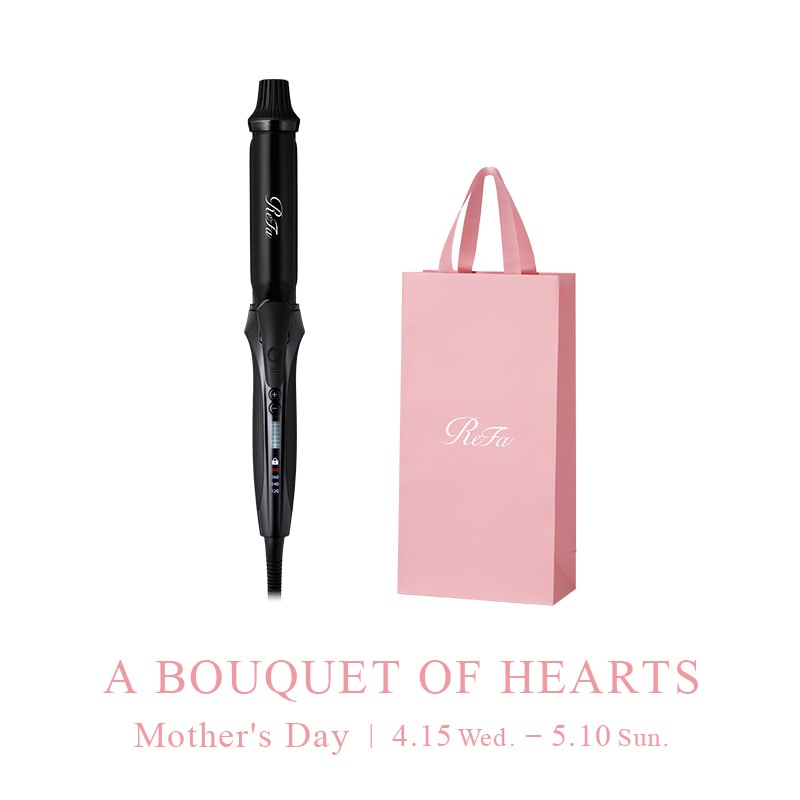 リファカールアイロン プロ 26 ＆ 母の日限定ショッパー スリムL（ブラック）