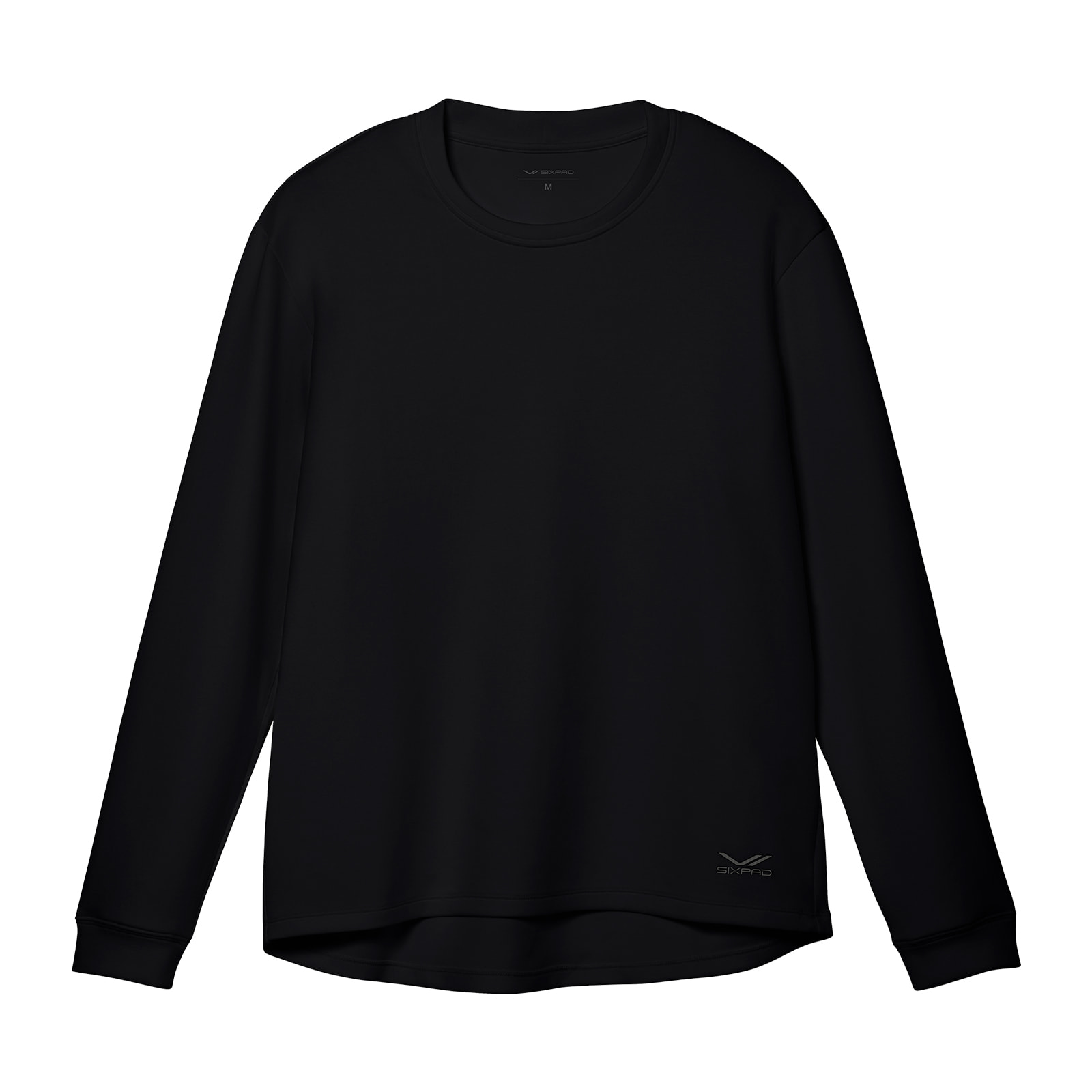 シックスパッド リカバリーウェア コンフォートロングTシャツ ブラック S