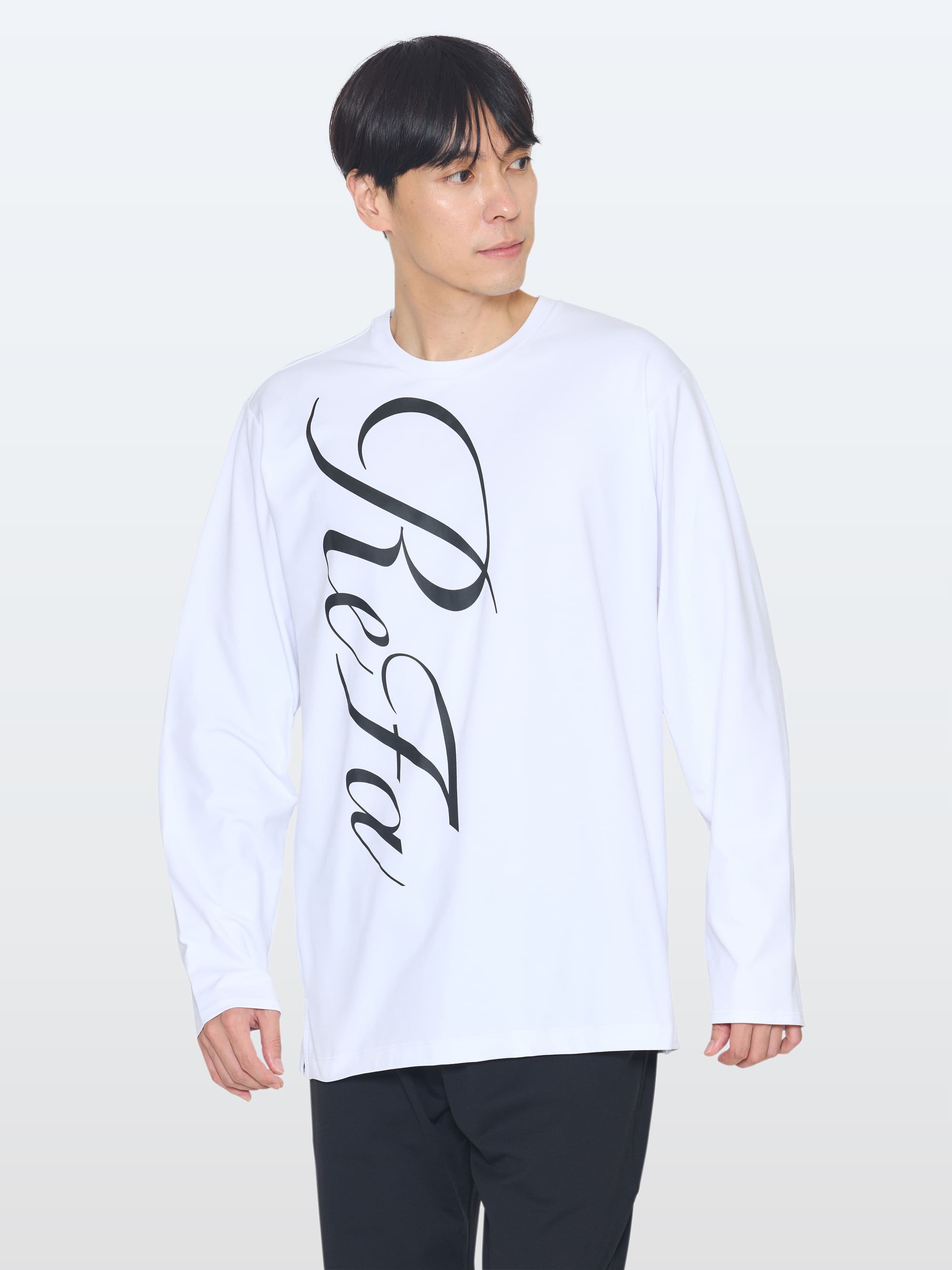 コンフォートジャージー クルーネックロングTシャツリファロゴ