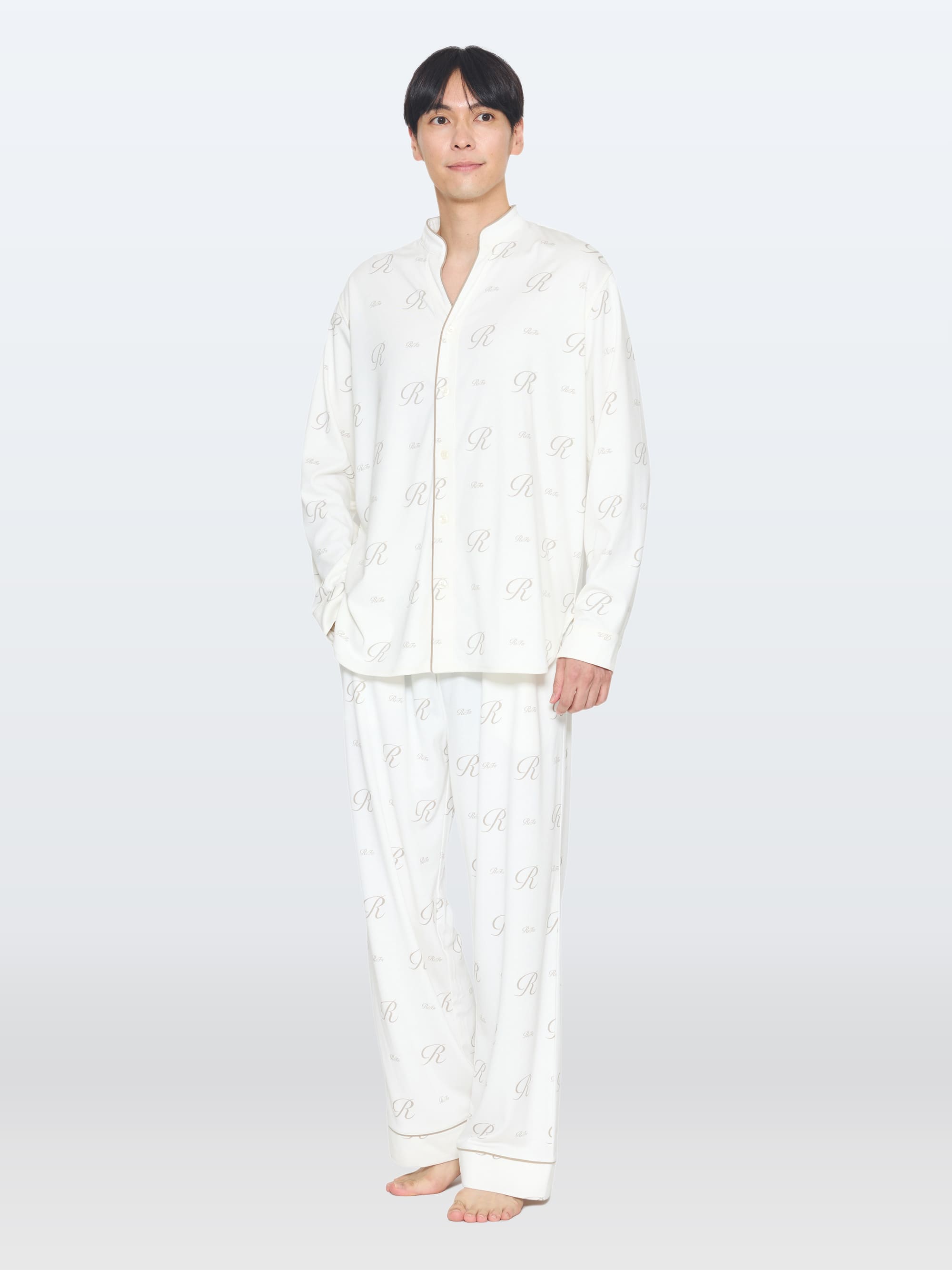 モイストスムース スタンドカラースリープウェアリファロゴ/MEN