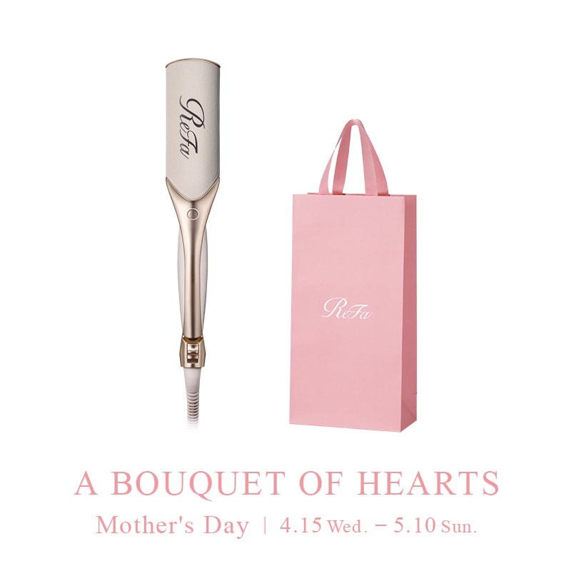 リファパワーストレートアイロン プロ ＆ 母の日限定ショッパー スリムL（アイボリー）