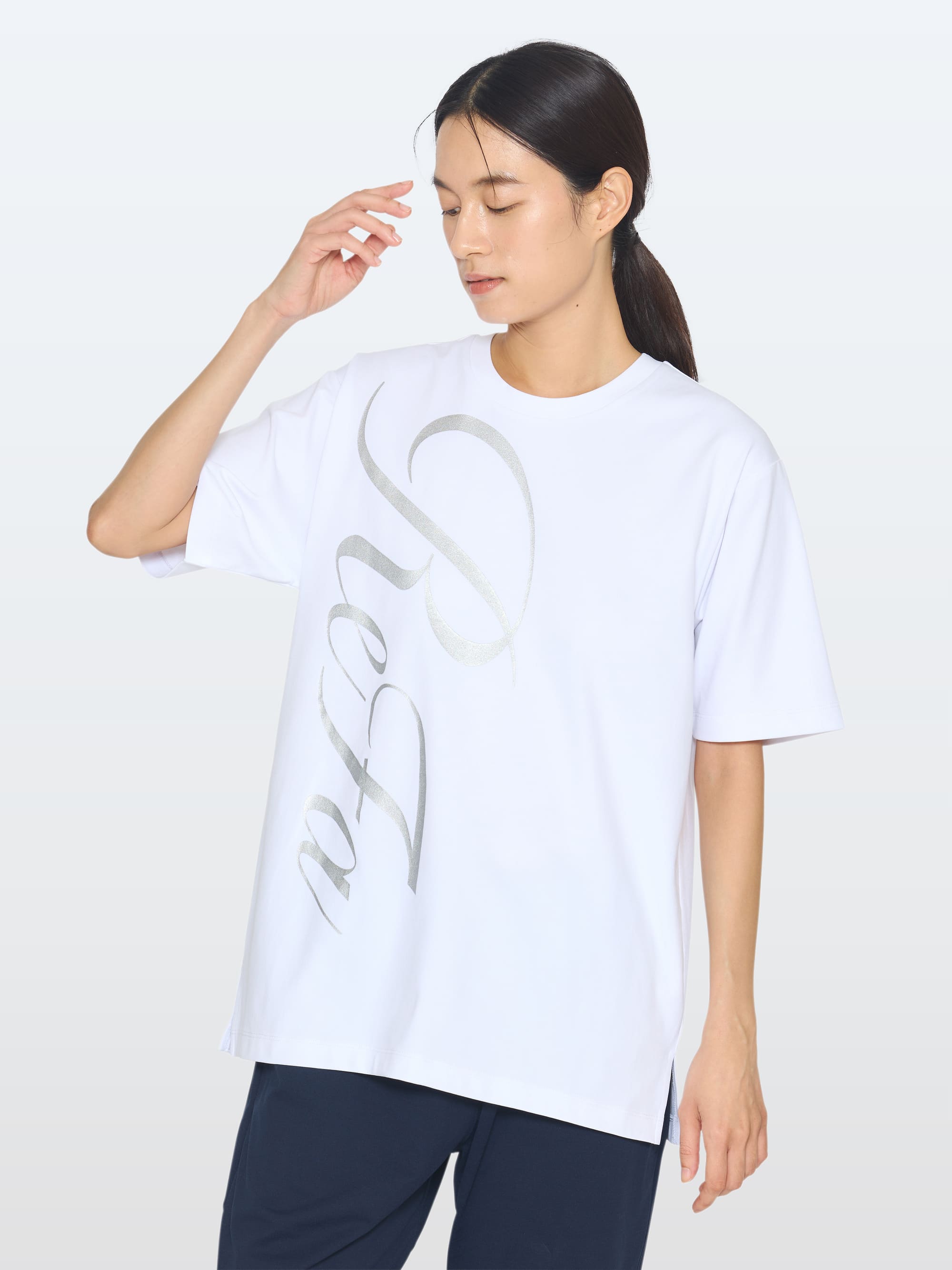 リファバイタルテック コンフォートジャージー クルーネックTシャツ リファロゴ シルバー S