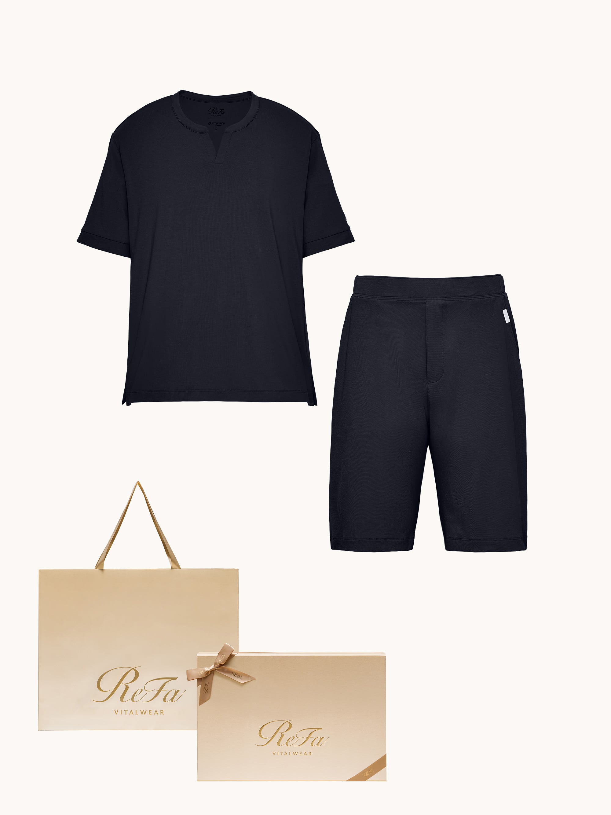［ギフトBOXセット］ストレッチスムース ショートスリーブプルオーバー&ストレッチスムース ショートパンツ/MEN