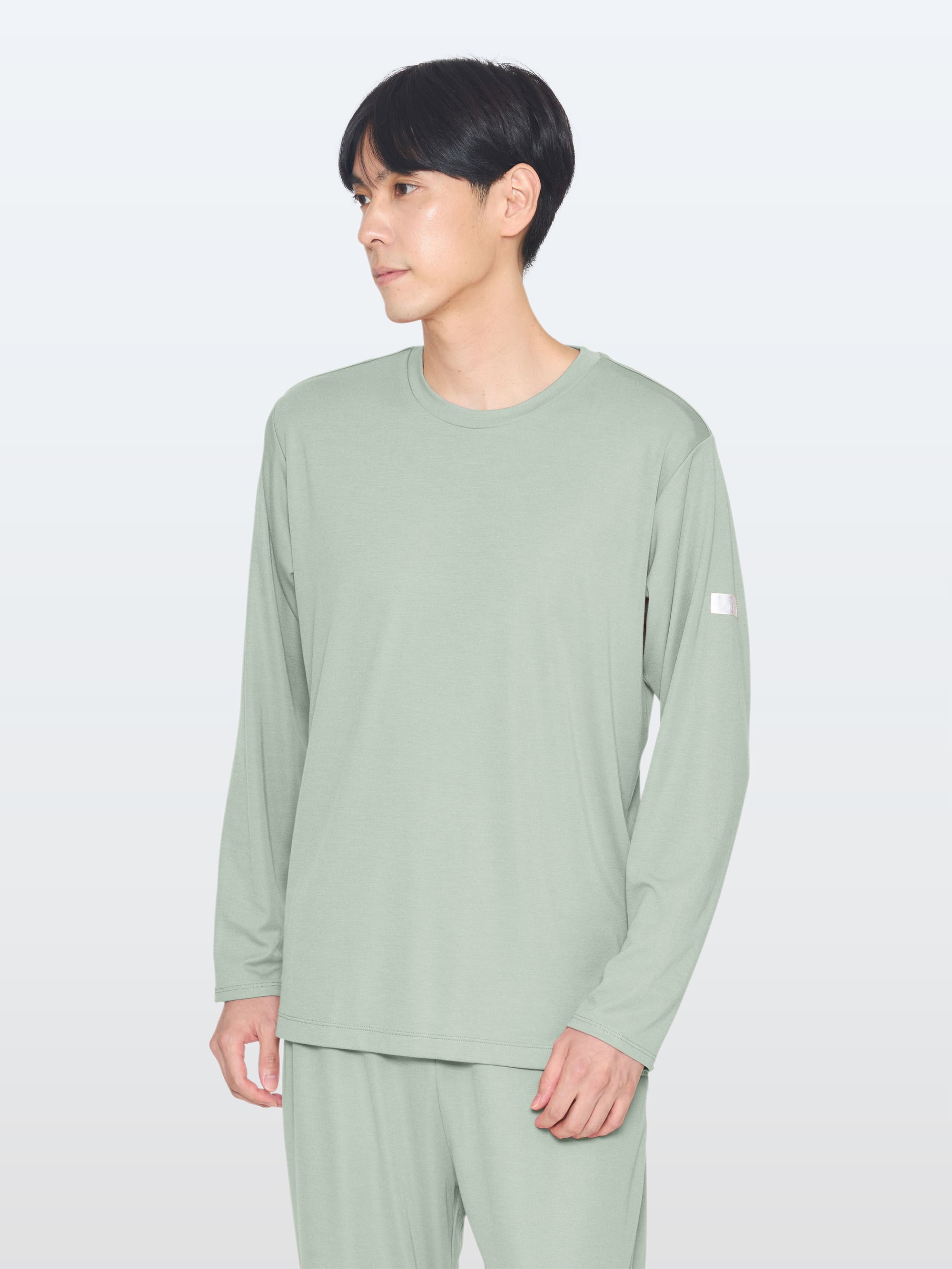 リファバイタルテック モイストスムース ロングスリーブプルオーバー/MEN グリーン SS