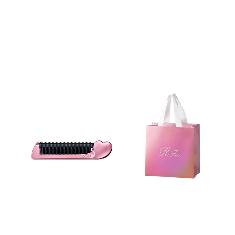 【Club Aira VIP/GOLD会員 先行販売】リファハートコームアイロン アイラ(エムピンク)& ReFa ショッパー ノーマルS(エムピンク)