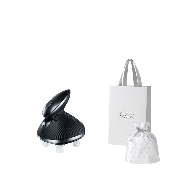 【ReFaギフトラッピングセット S】リファビューテック ヘッドスパ（ブラック）