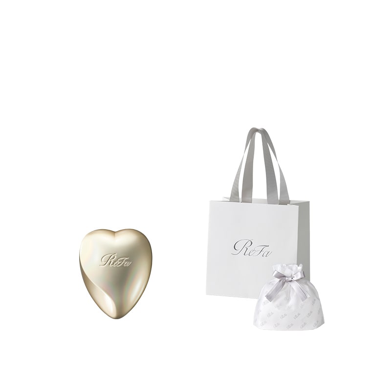 【ReFaギフトラッピングセット】リファハートブラシミニ シルキーカラー（シルキーゴールド）