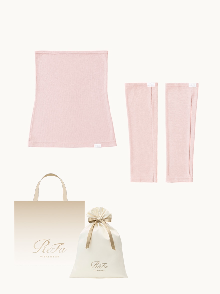 ［ギフトセット］モイストリブ ウエストウォーマー+モイストリブ レッグウォーマー