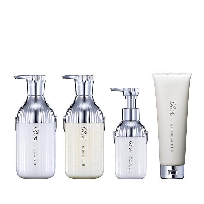 リファミルクプロテインシャンプー & トリートメント & アウトバストリートメント & プレヘアパック セット