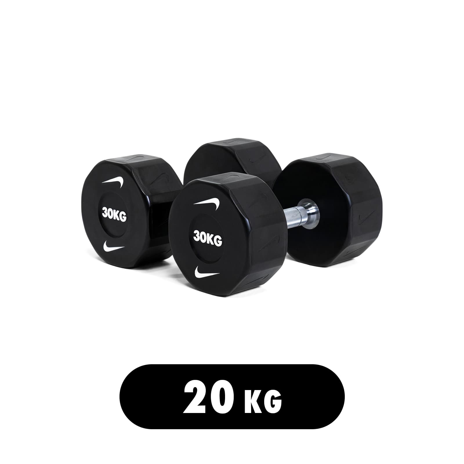 ハンマーストレングス　ダンベル12〜30kg➕ラック➕マットset ナイキストレングスプロウレタンダンベルラック - トレーニングギア