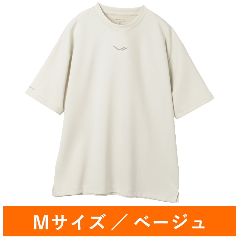 シックスパッド リカバリーウェア オーバーサイズTシャツ ベージュ M