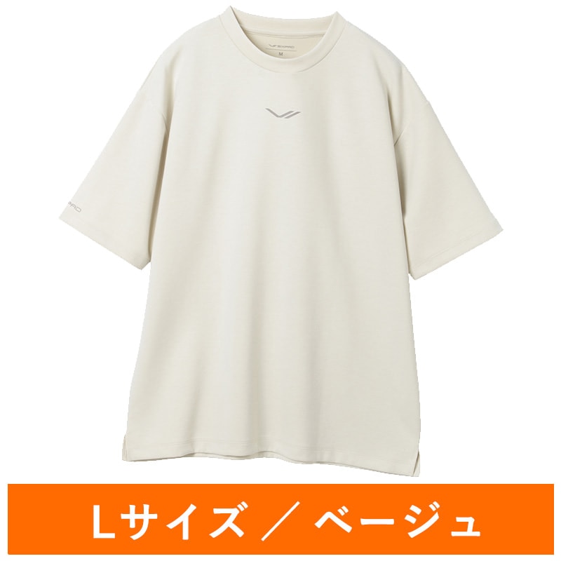 シックスパッド リカバリーウェア オーバーサイズTシャツ ベージュ L