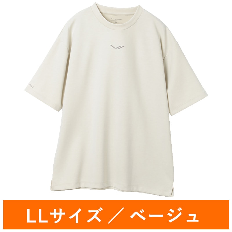 シックスパッド リカバリーウェア オーバーサイズTシャツ ベージュ LL