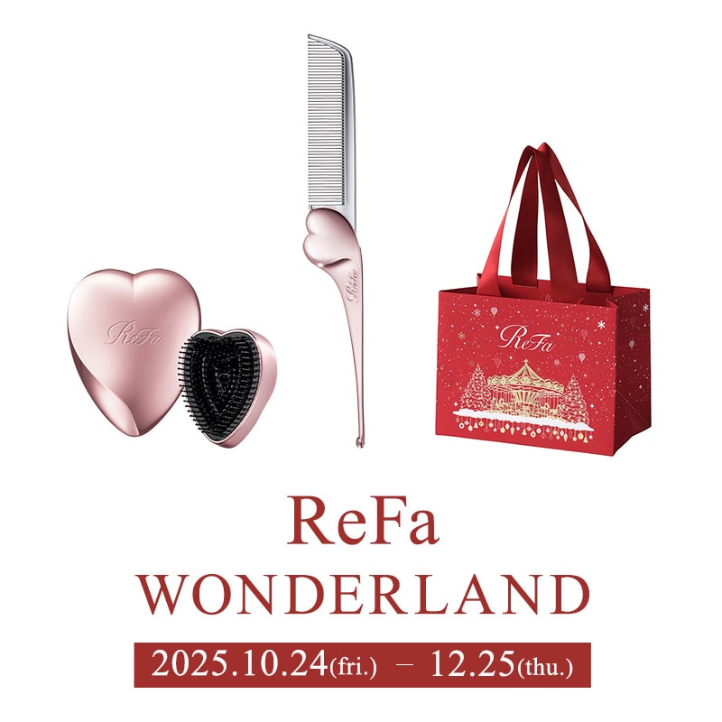 リファハートコーム アイラ（ローズゴールド） + リファハートブラシミニ（ローズゴールド） ＋ ReFa ショッパー ワイドSS 2025winter