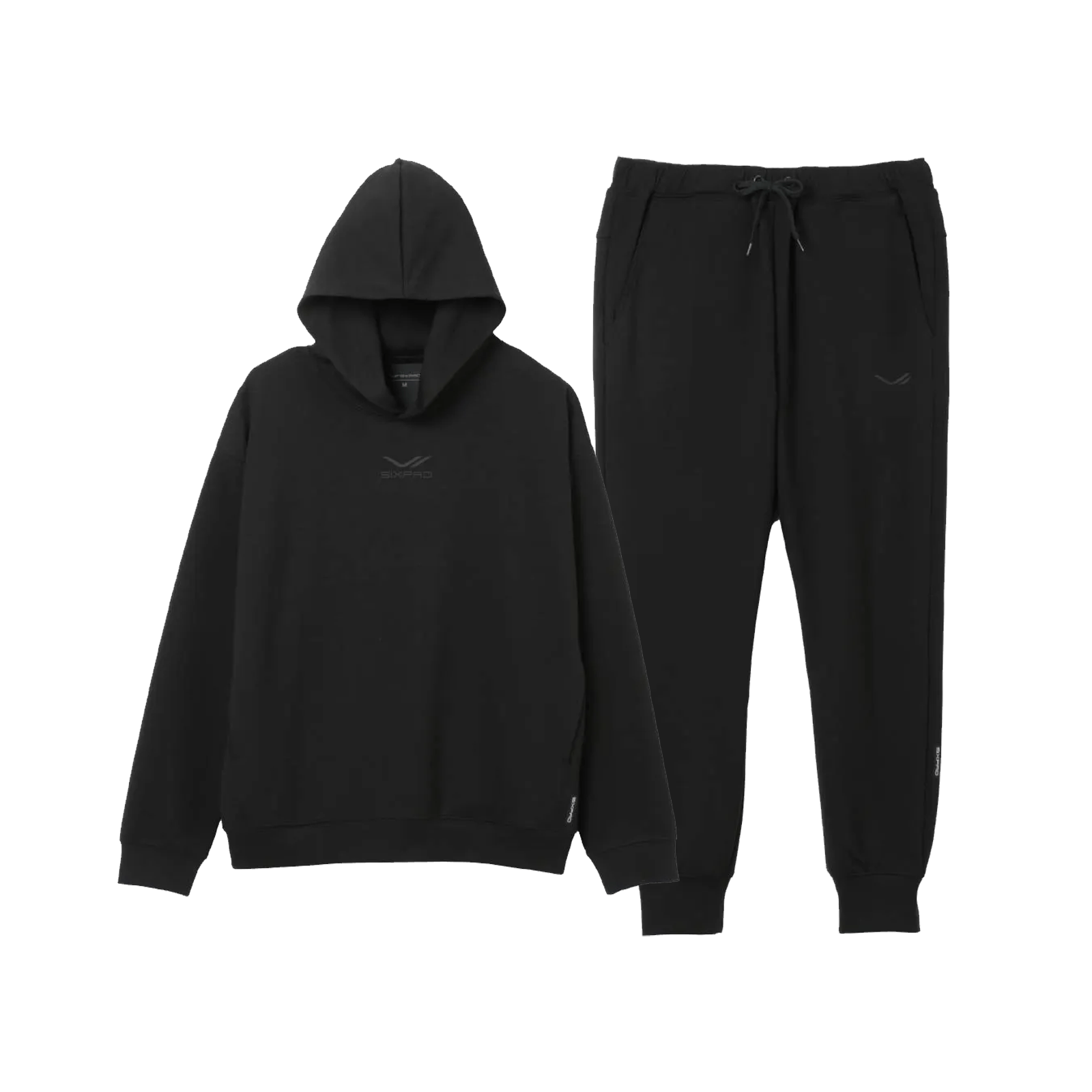 シックスパッド リカバリーウェア(パーカー＆ジョガーパンツ)上下セット ブラック S
