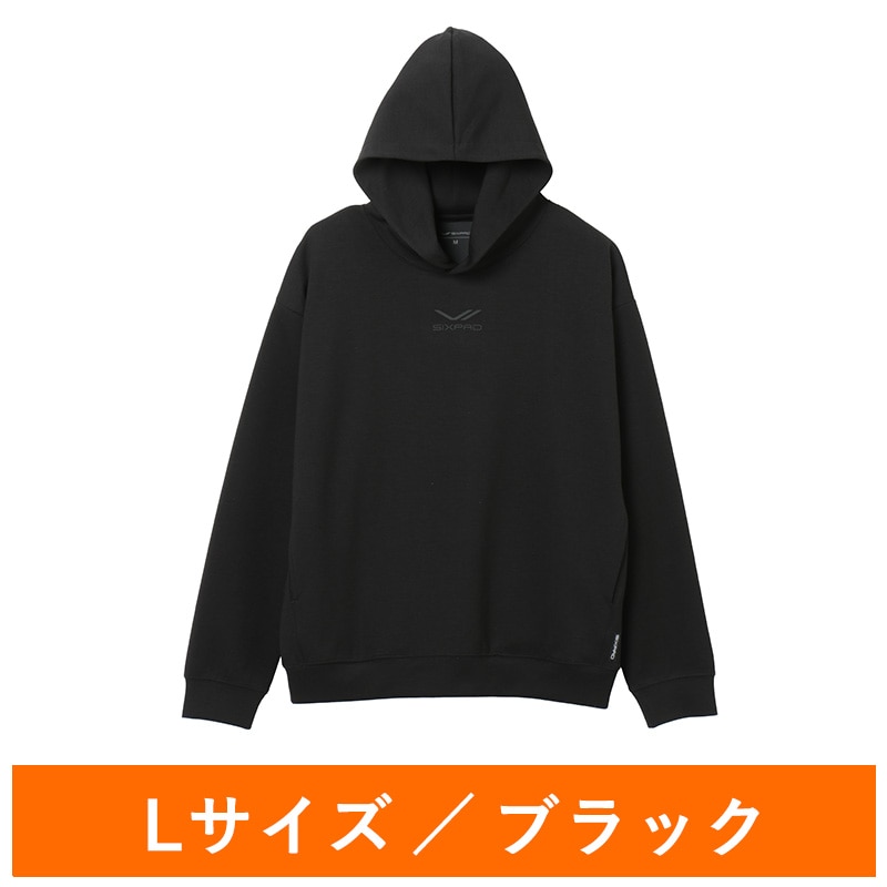 シックスパッド リカバリーウェア パーカー ブラック L(23AWモデル)