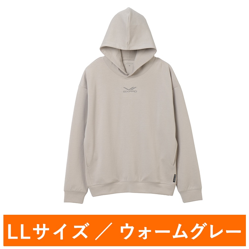シックスパッド リカバリーウェア パーカー ウォームグレー LL(23AWモデル)