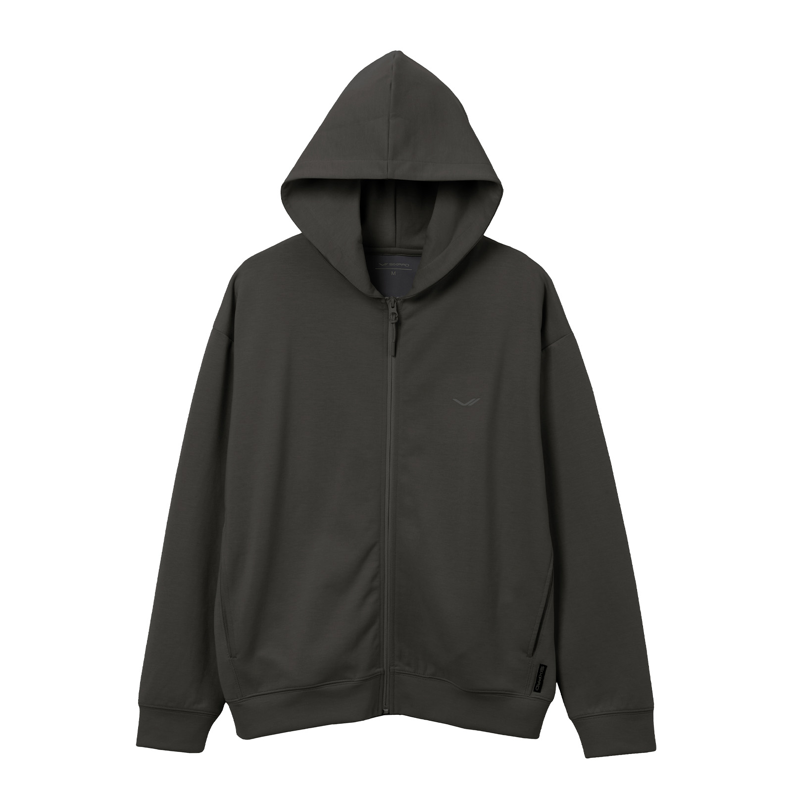シックスパッド リカバリーウェア ジップパーカー チャコールグレー S