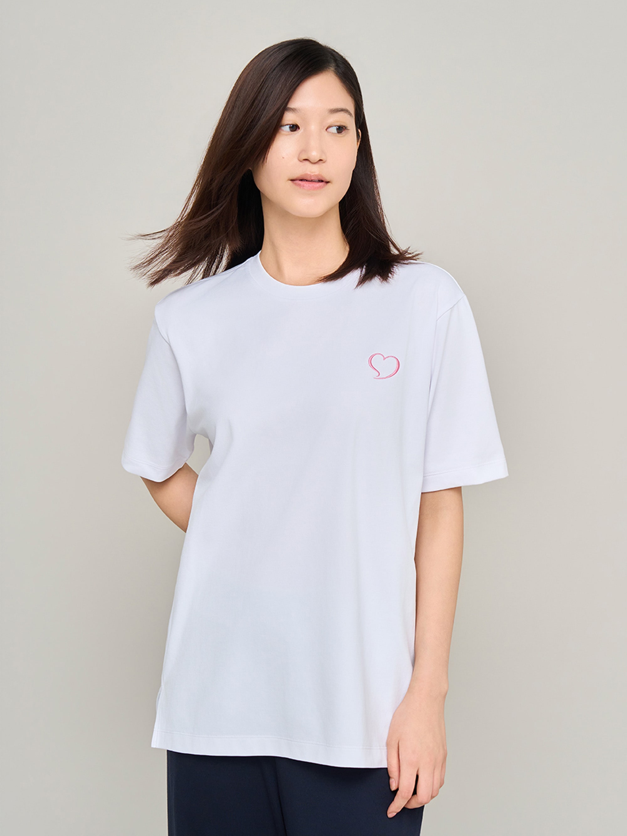 リファ バイタルテック コンフォートジャージー クルーネックTシャツ Aira MM エムピンク L