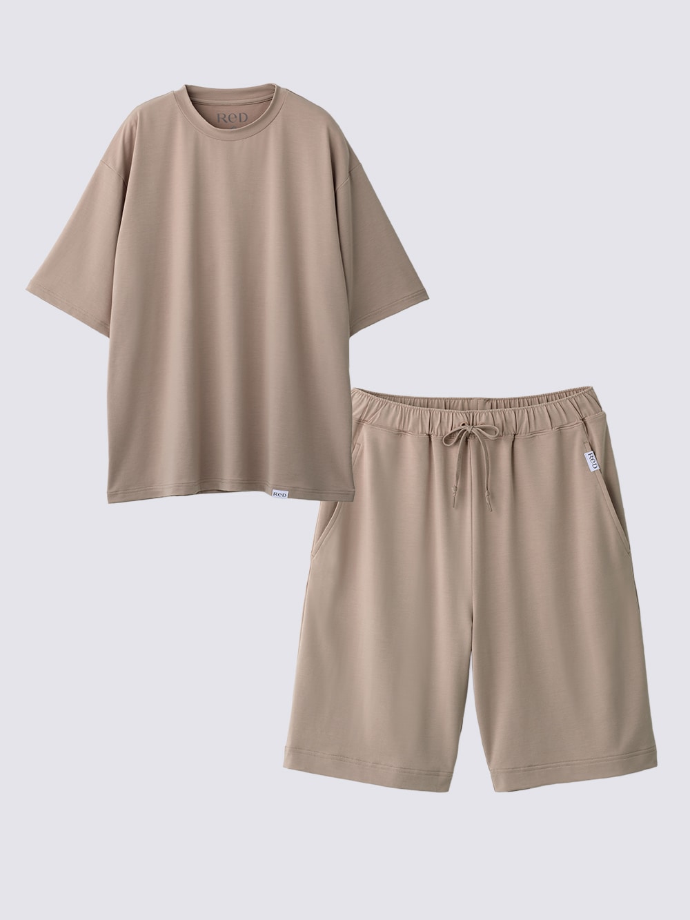 ReD バイタルテック スリープ プルオーバー半袖 ベージュ L 上下セット