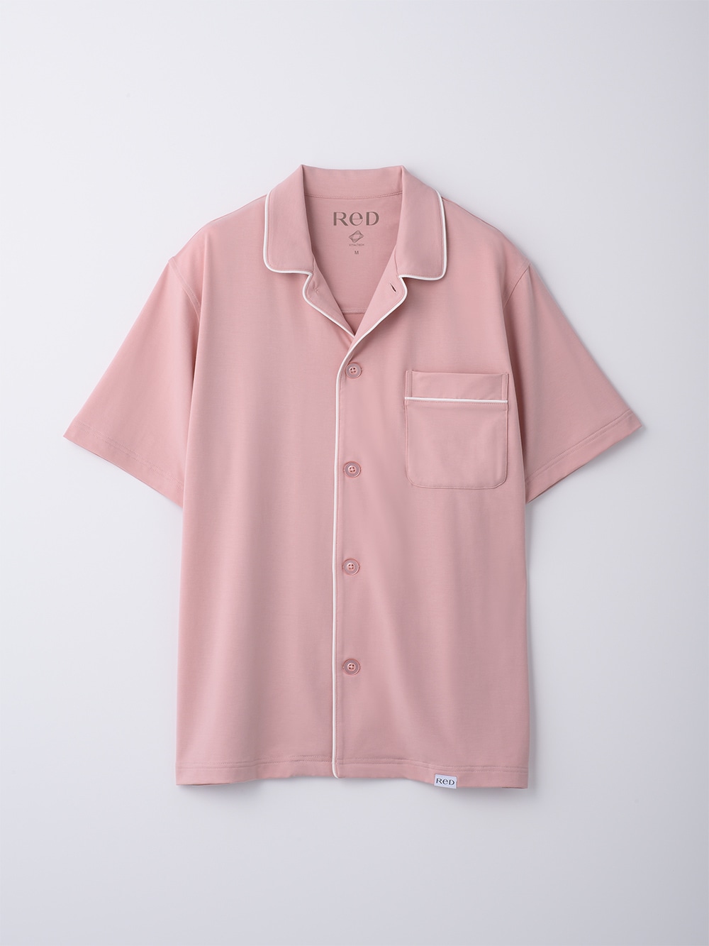 ReD バイタルテック スリープ パジャマトップス半袖 ピンク L