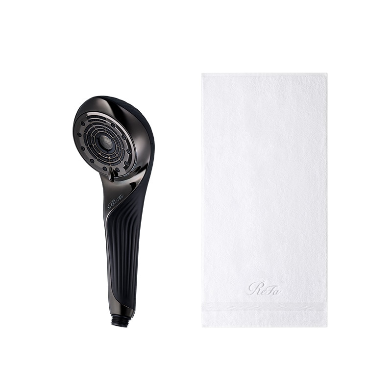 リファファインバブル U（ブラック） ＆ リファミニバスタオル（ホワイト）