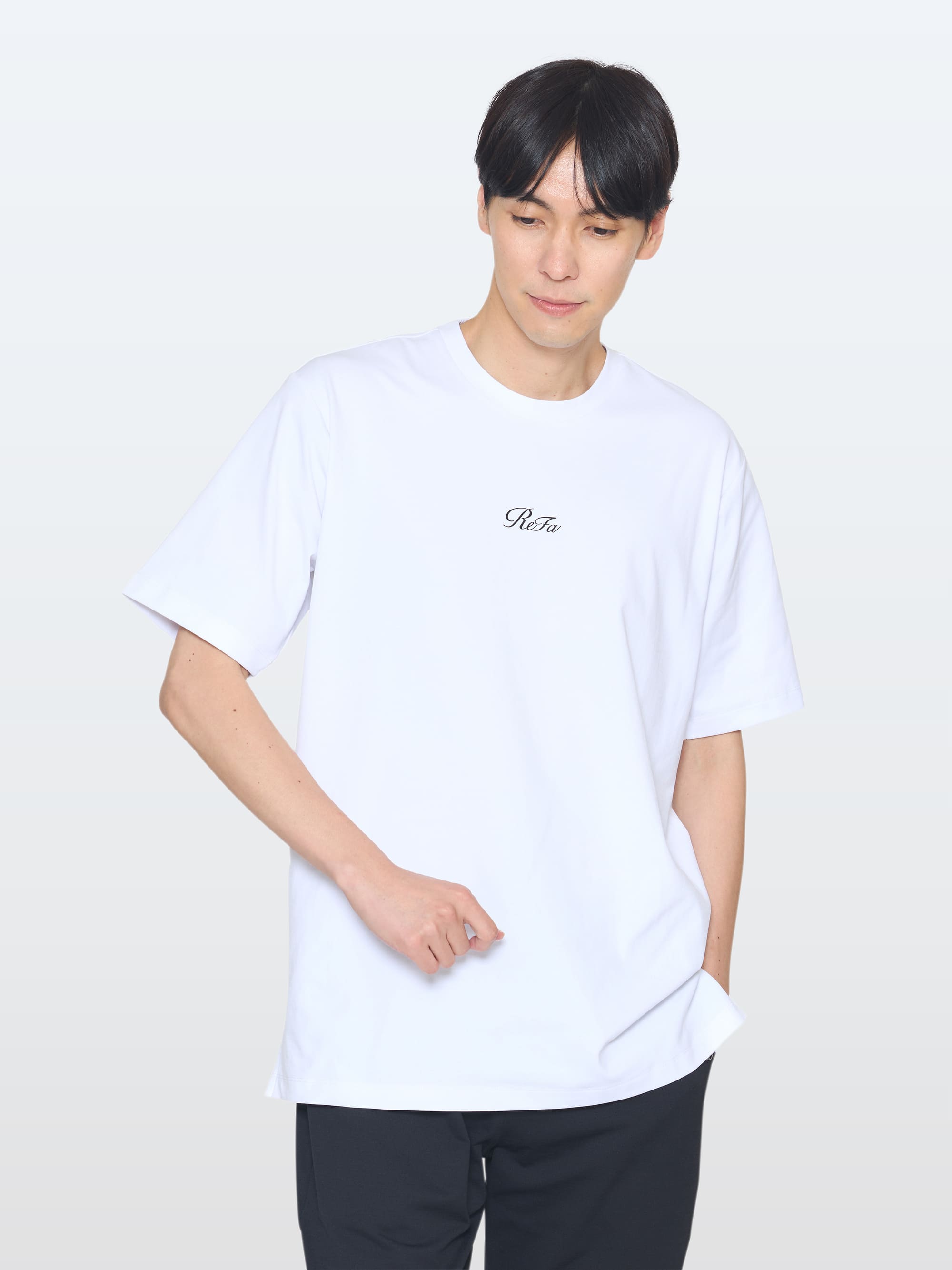 リファバイタルテック コンフォートジャージー クルーネックTシャツ ホワイト SS