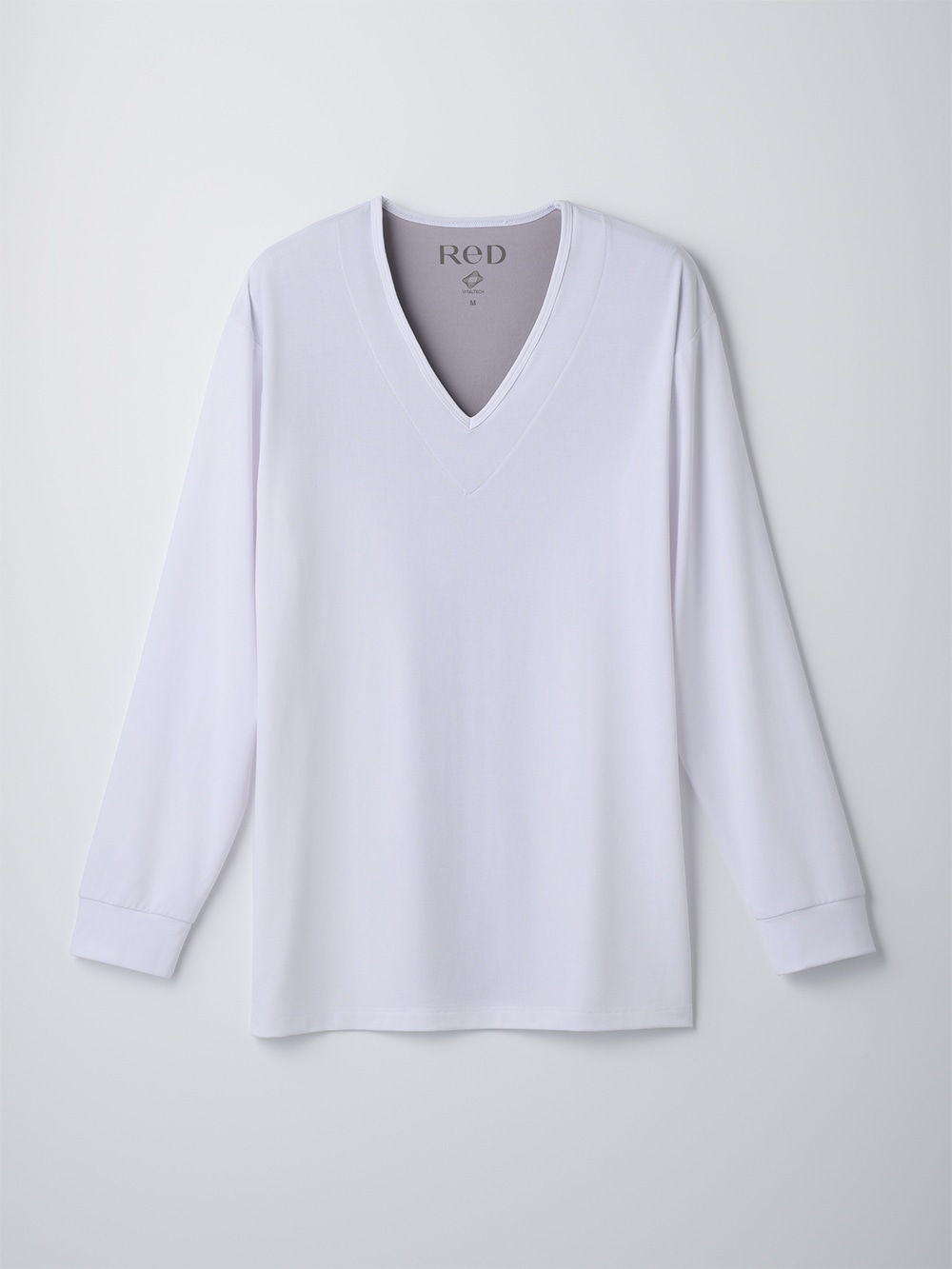 ReD バイタルテック Vネックインナー長袖 肩コリ改善 ホワイト L