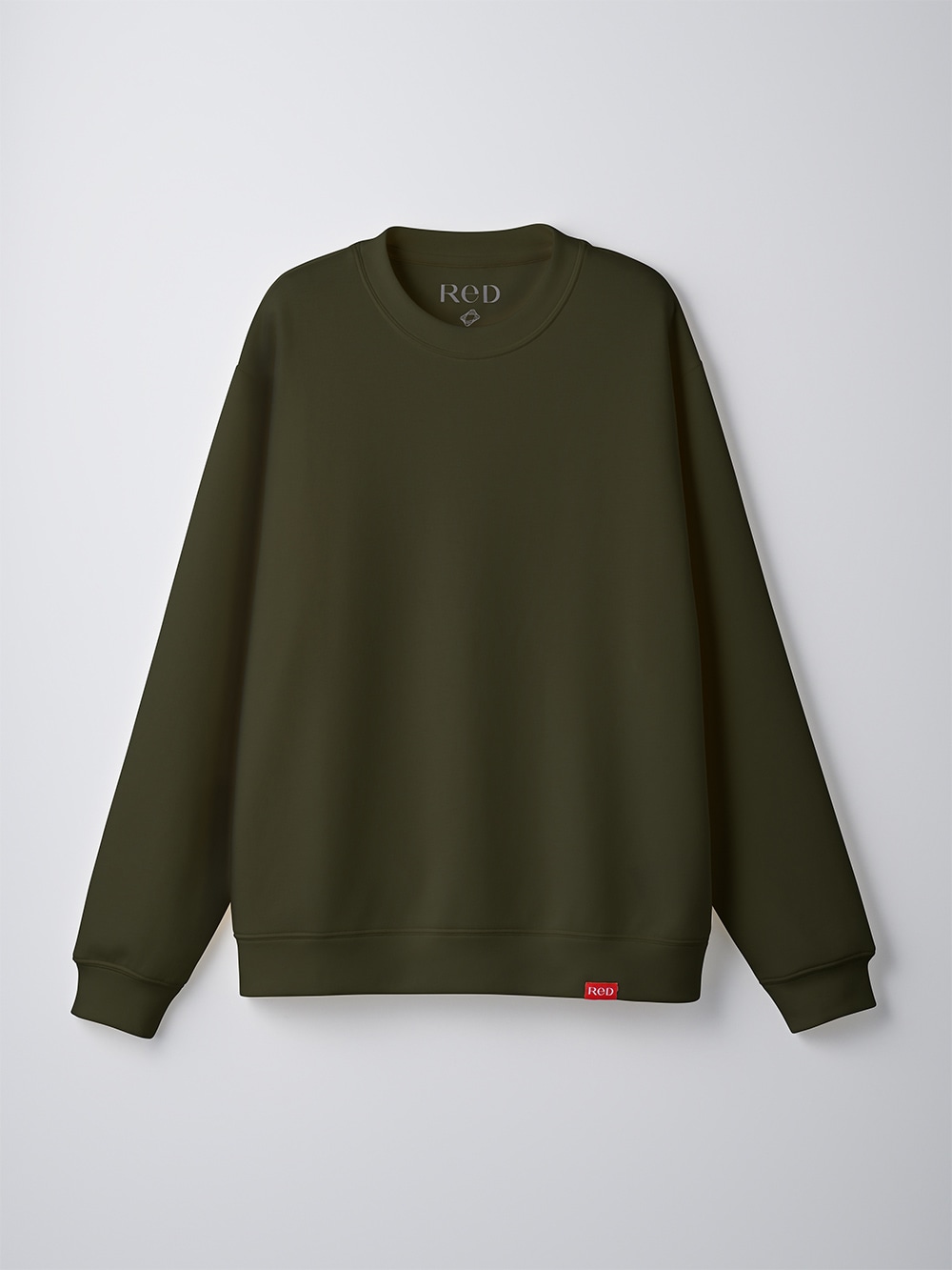 ReD バイタルテック ダンボールニット クルーネック長袖 カーキ L