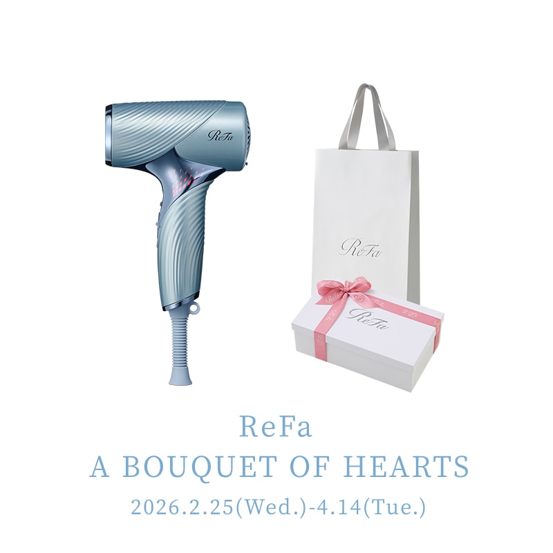 【SPRING 2026 リボンラッピング】リファビューテック ドライヤー SE（ブルー）& ReFa ショッパー スリムM